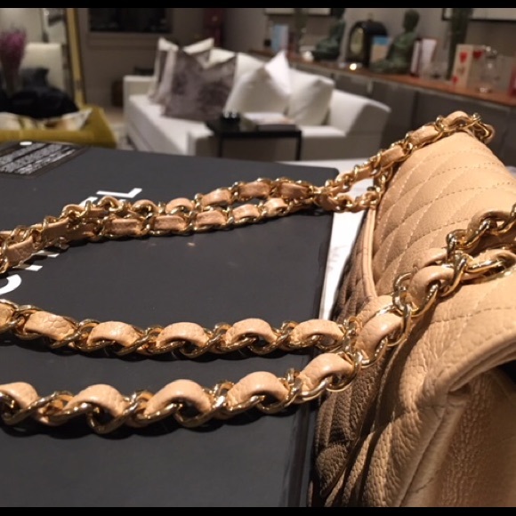 🛑SOLD🛑 caviar Chanel 2.55 Double Flap, gold CC - Picture 5 of 8